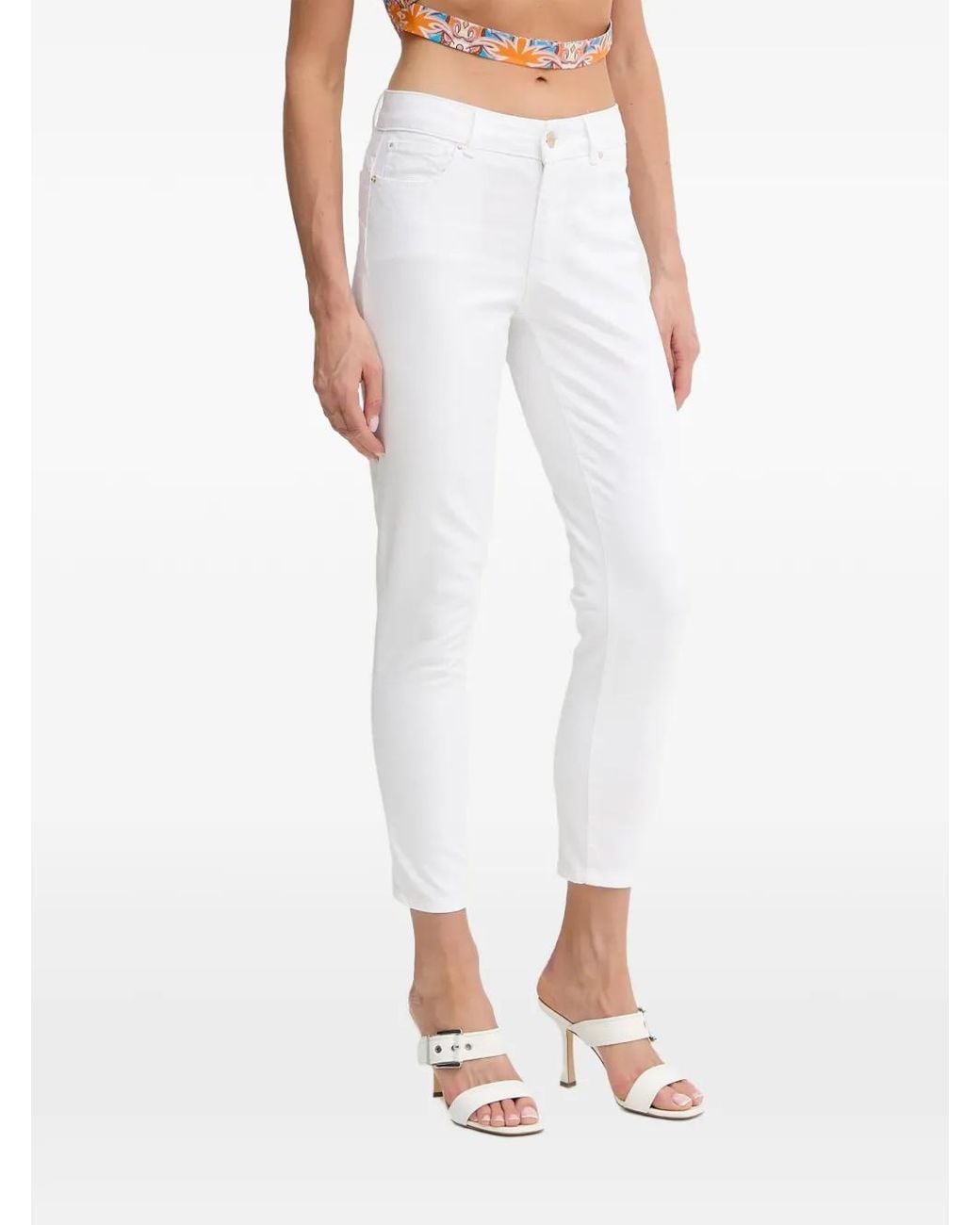 Fracomina White Cropped Jeans