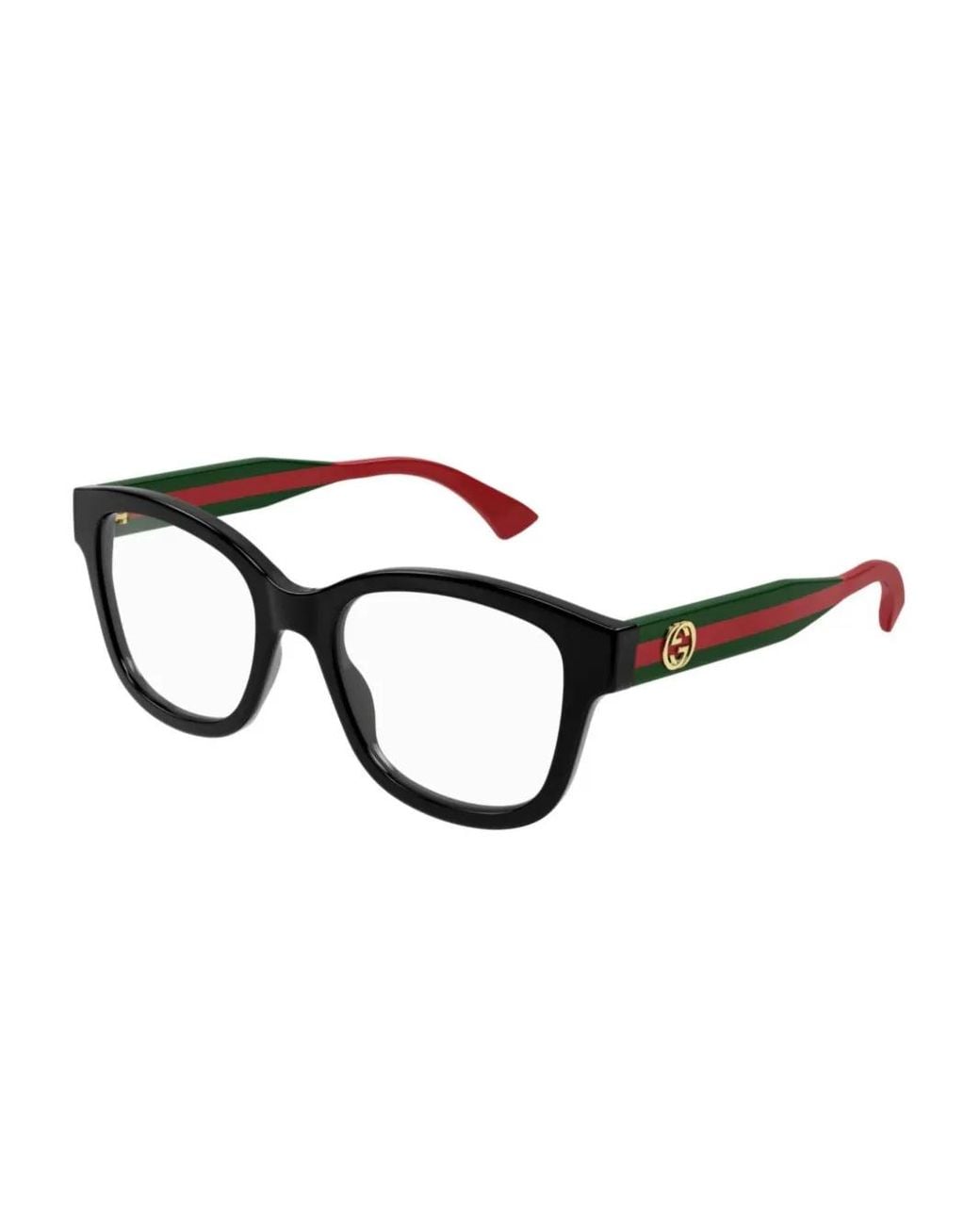 Gucci Black Square-Frame Glasses