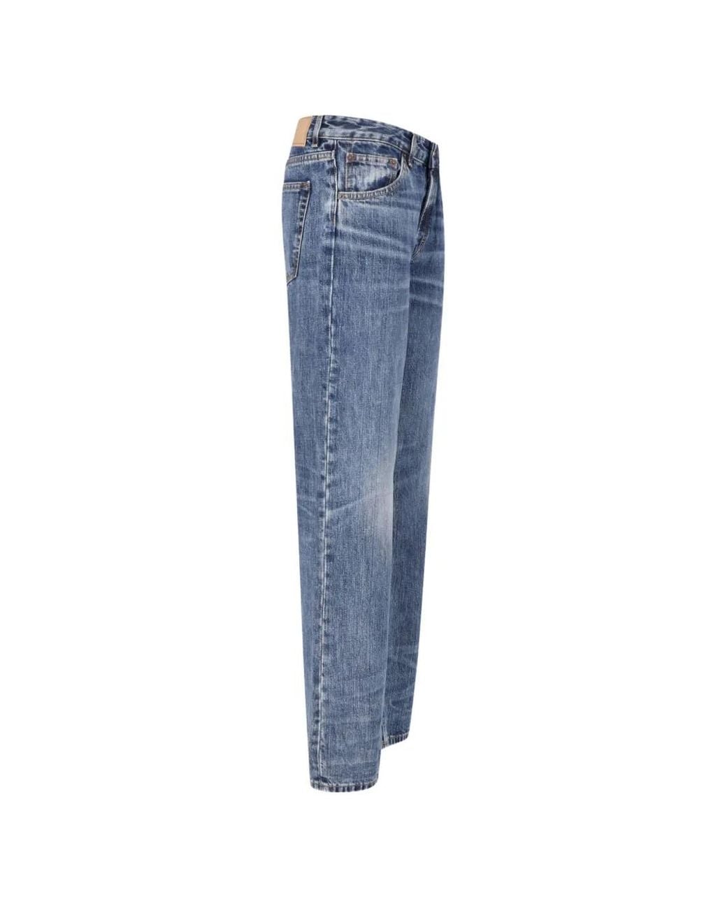 Jeanerica Blue Kyoto Droit Faded Straight-Leg Jeans