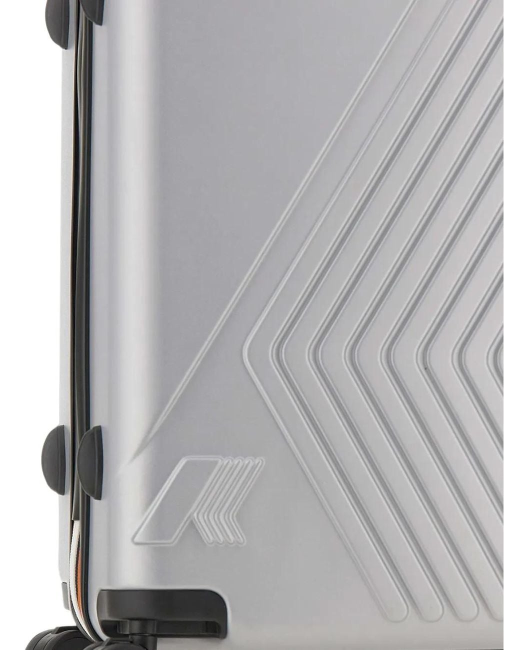 K-Way Gray Medium Eudoxieur Logo Suitcase for men