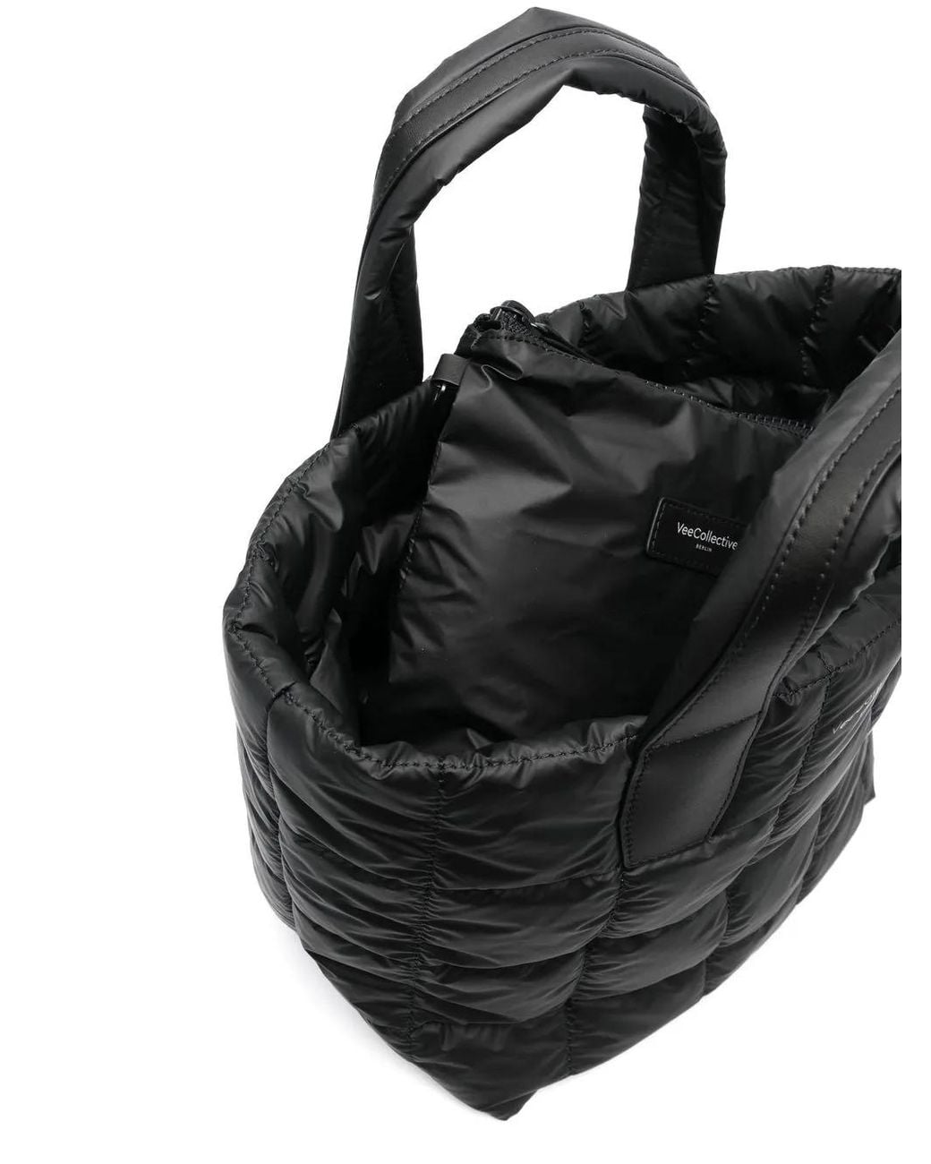 VEE COLLECTIVE Black Porter Shopper Small Tote Bag