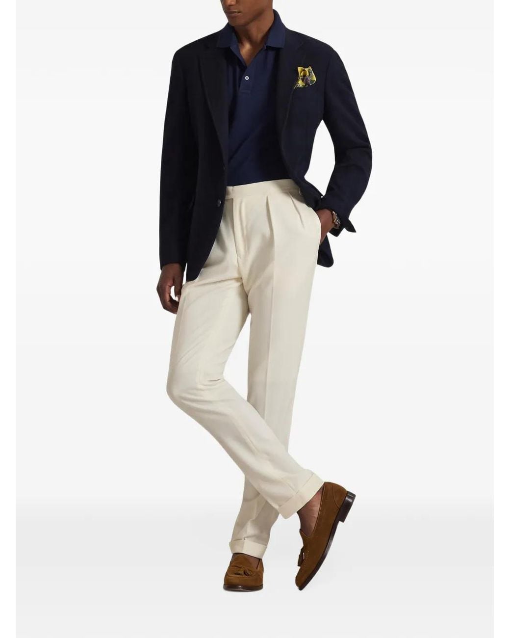 Polo Ralph Lauren Blue Custom Slim Fit Polo Shirt for men