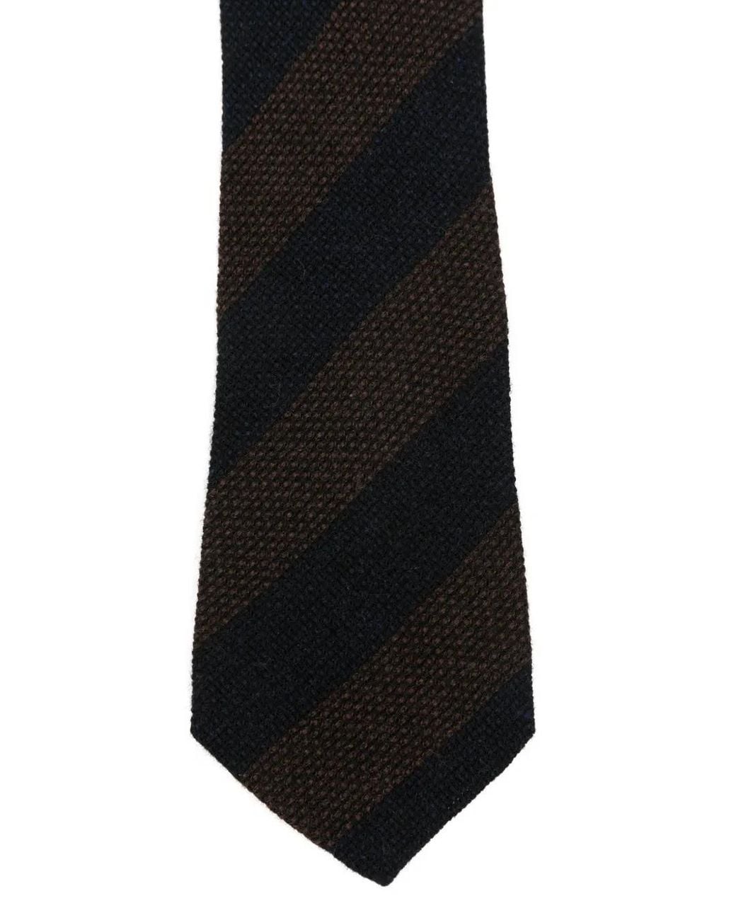 Tagliatore Black Cravate À Rayures Diagonales for men