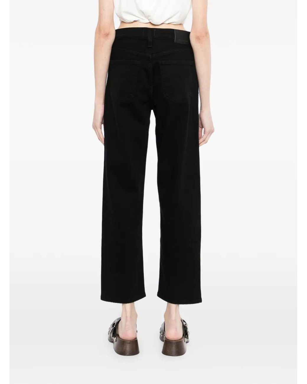 Citizens of Humanity Black Delfina Straight-Leg Jeans