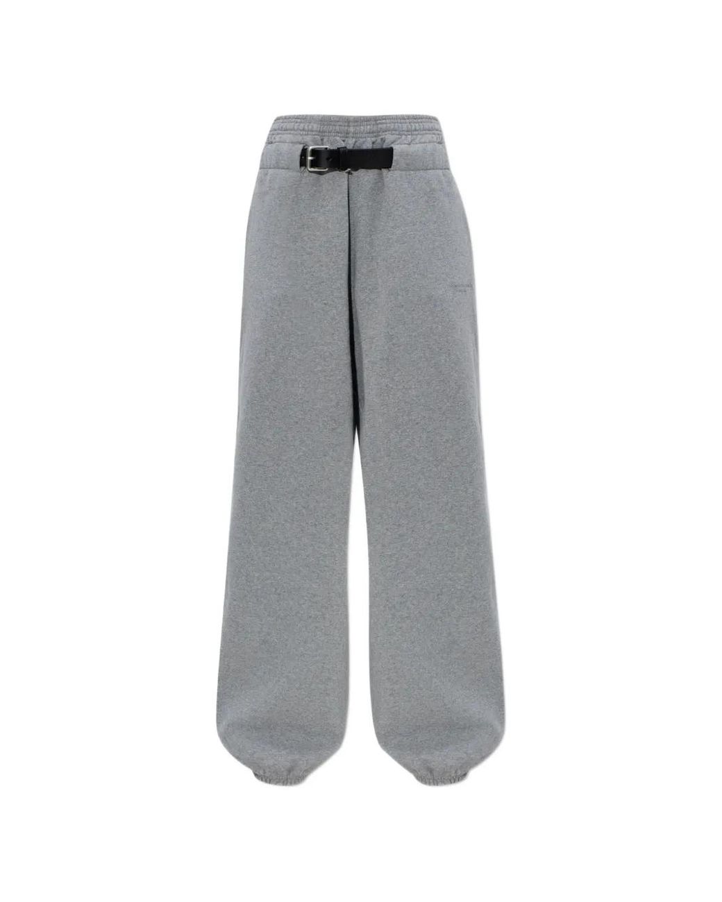Alexander Wang Gray Sweatpants With A Belt