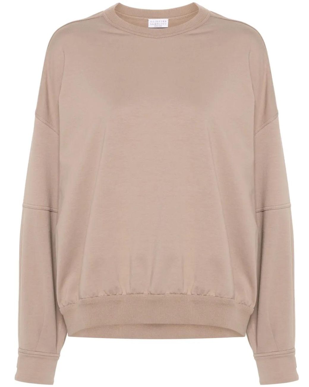 Brunello Cucinelli Natural Monili-Chain Sweatshirt