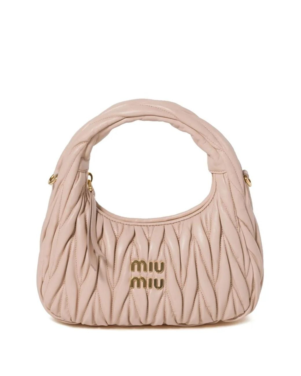 Miu Miu Pink Wander Matelassé Tote Bag