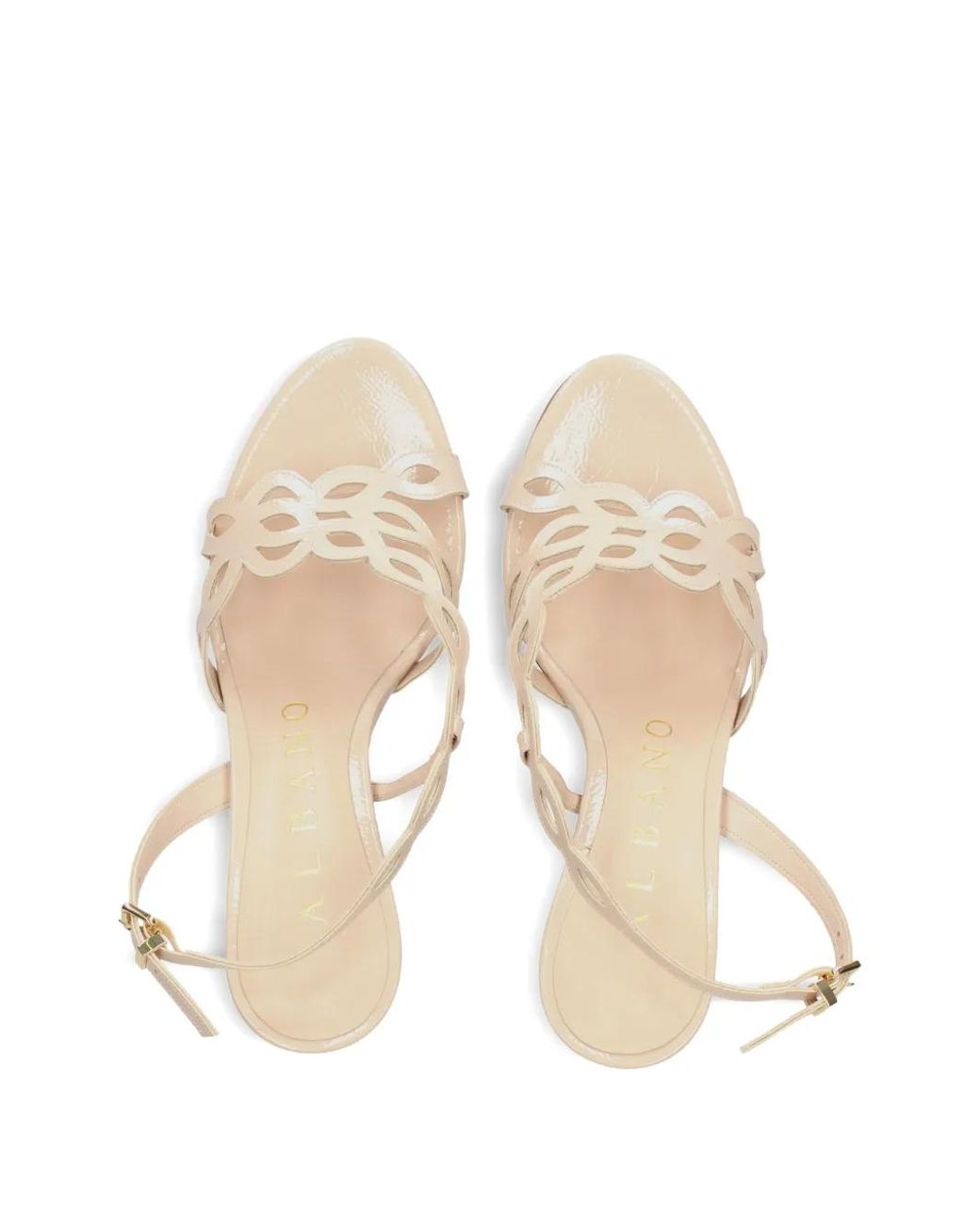 Albano Natural Cut-Out Sandals