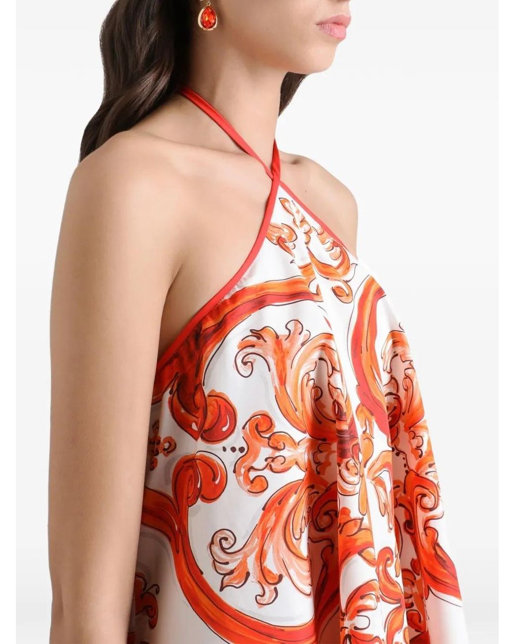 Dolce & Gabbana White Flared Dress