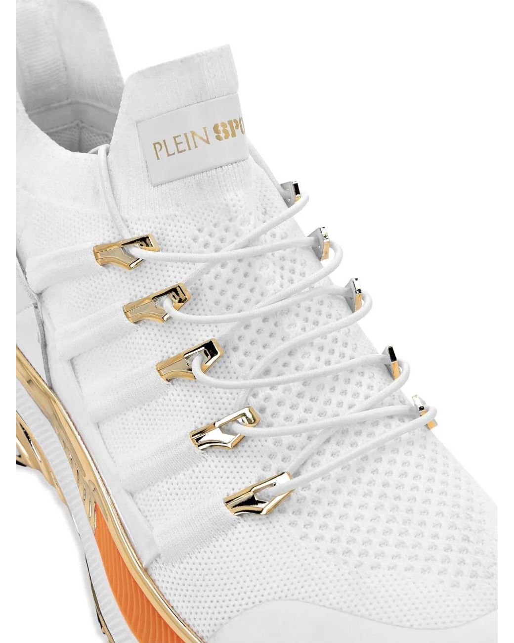 Philipp Plein White Chrome Surfer Sneakers