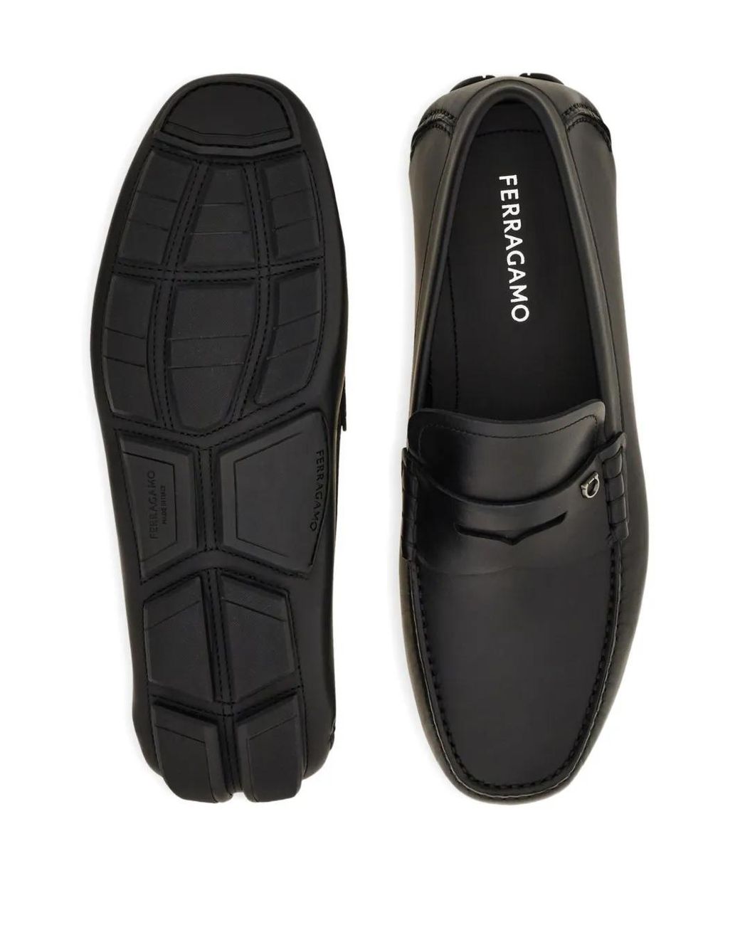 Ferragamo Black Penny Driver for men
