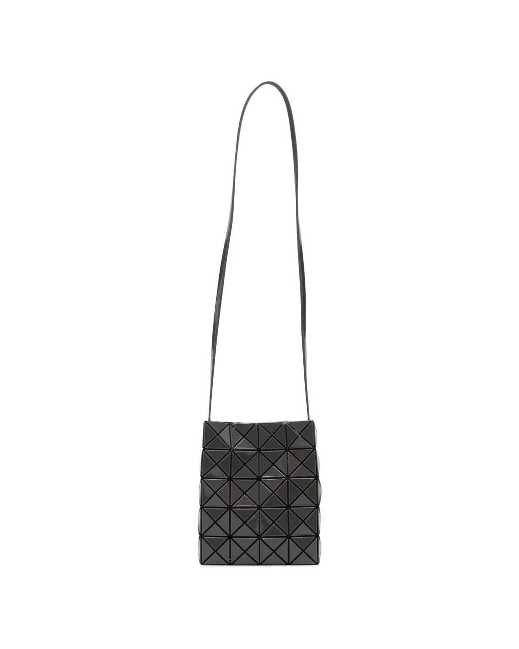 Issey Miyake White Lucent Geometric-Pattern Crossbody Bag