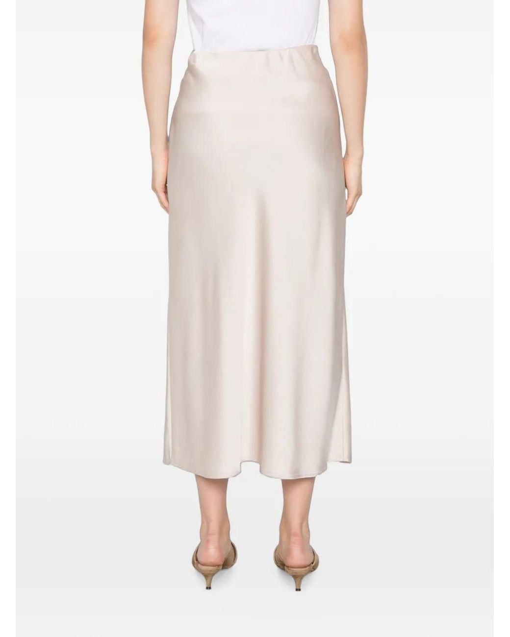 Betty Barclay White Leopard-Print Midi Skirt
