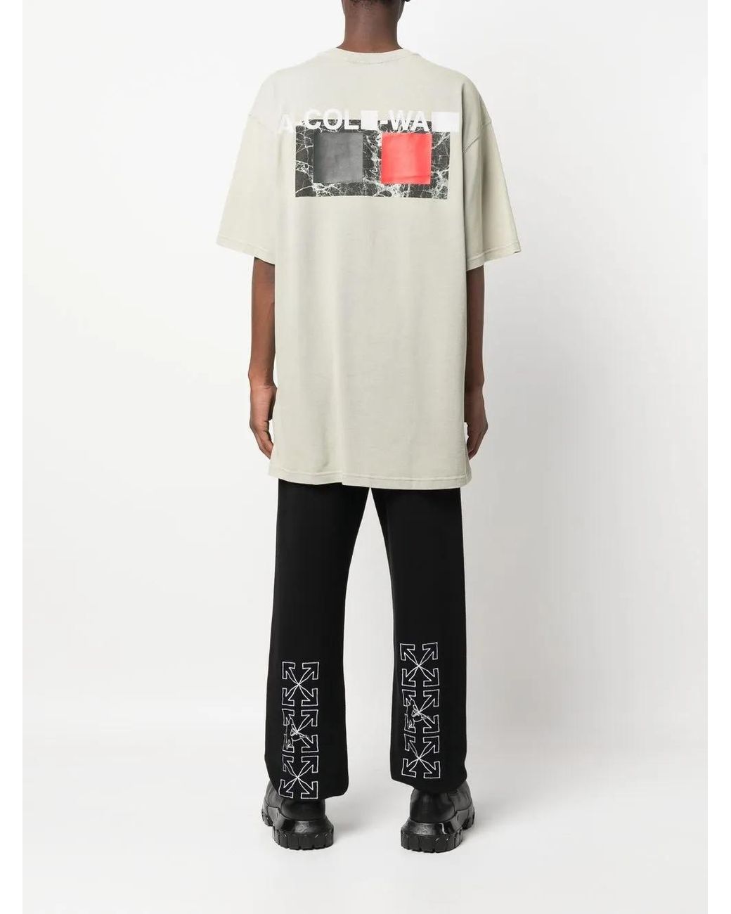A_COLD_WALL* Gray Cubist Short-Sleeve T-Shirt for men