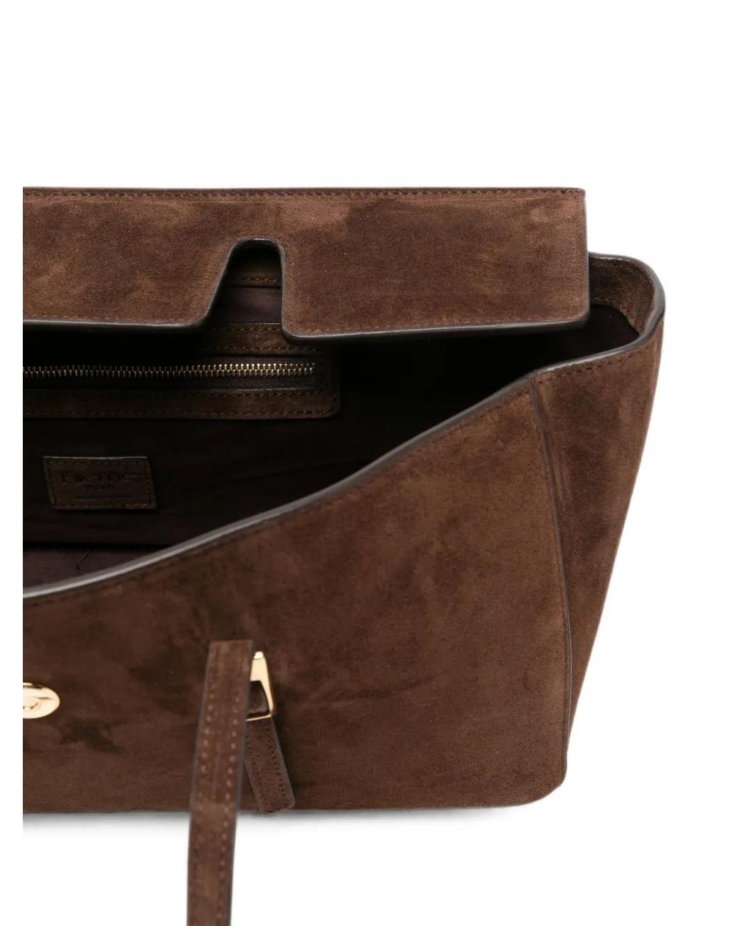 Elleme Brown Large Le Bateau Buckle-Detail Shoulder Bag