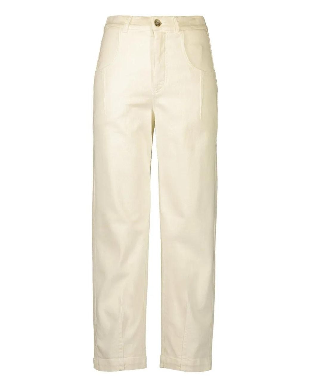 Eleventy Natural Side-Pocket Stretch Pants
