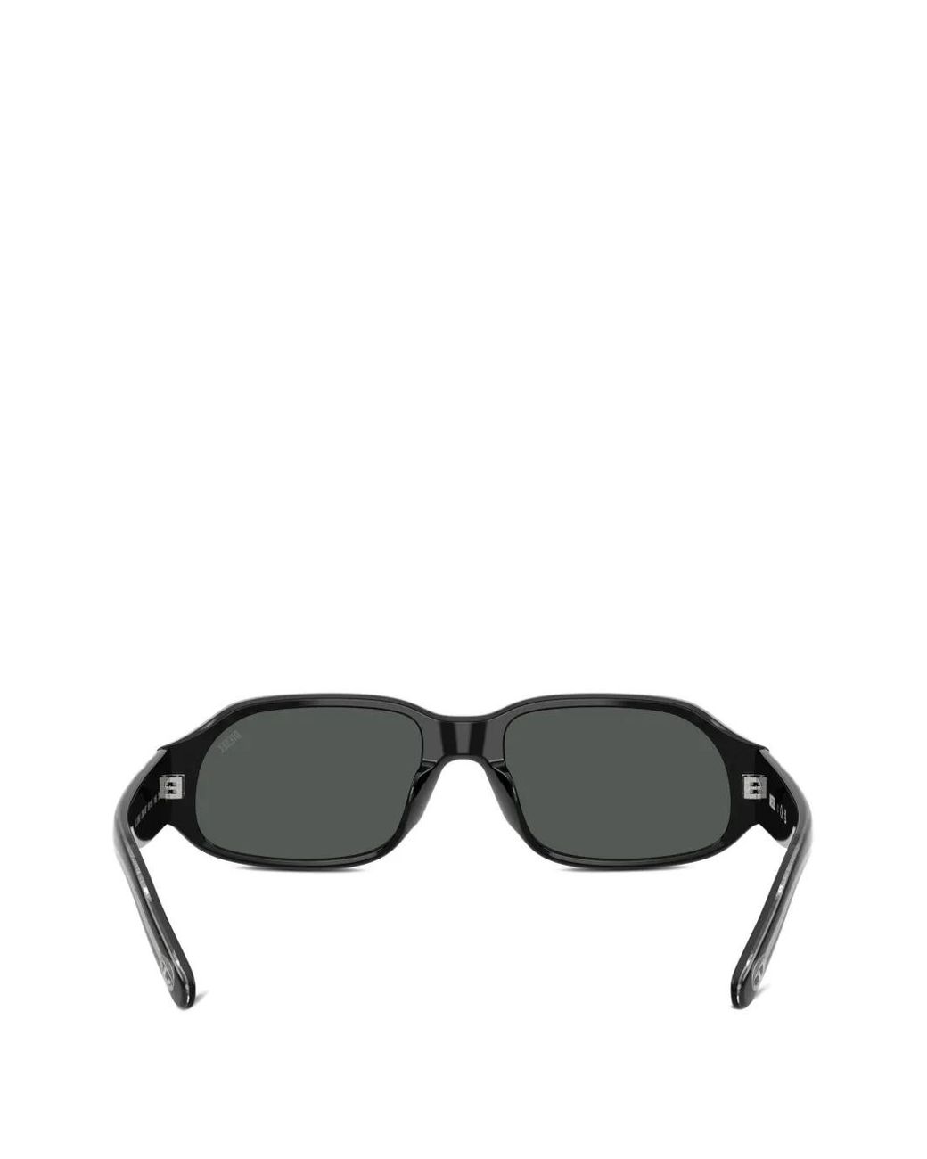 DIESEL Black Lunettes De Soleil À Monture Rectangulaire