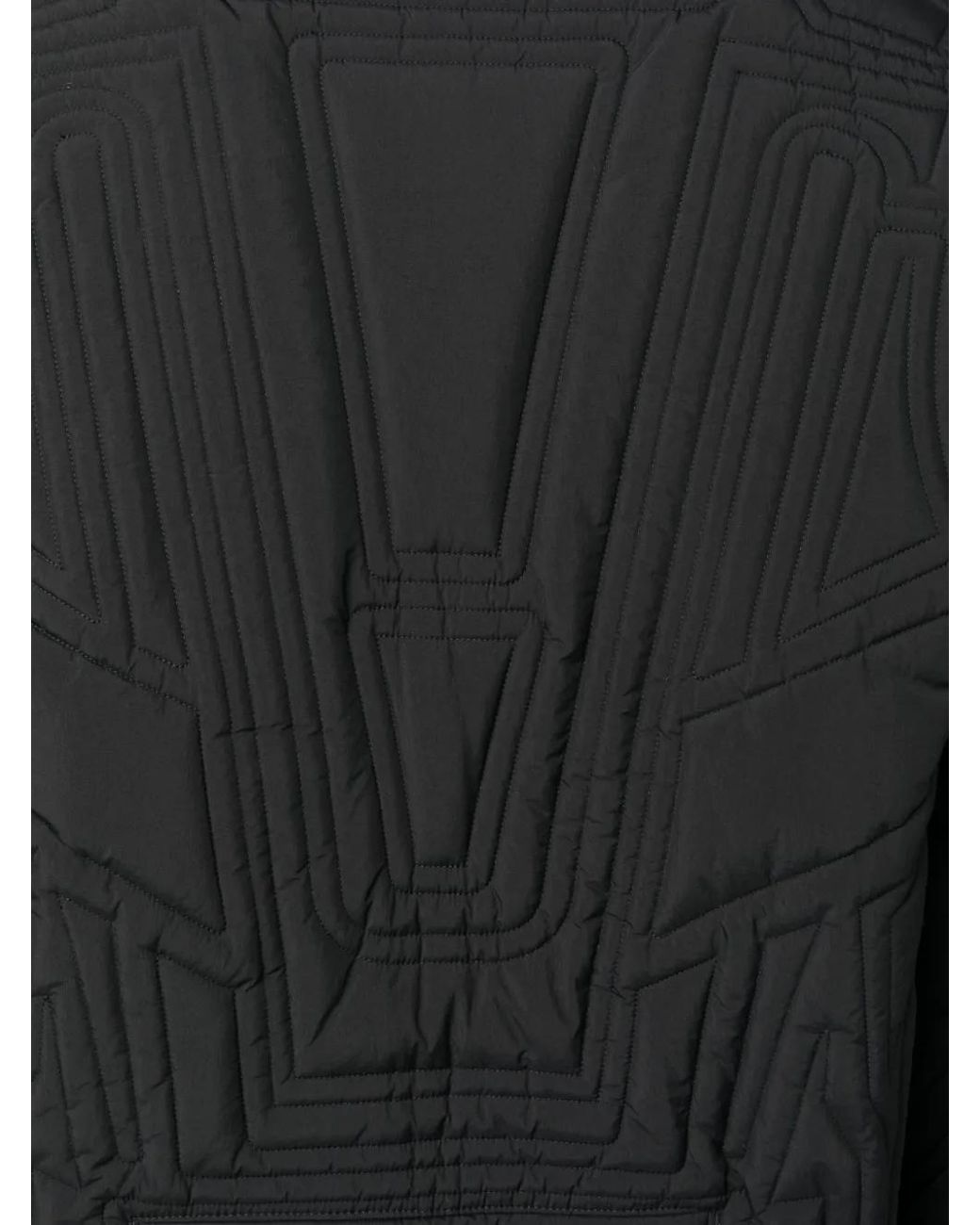 Y-3 Black Quilted Bomber Jacket for men