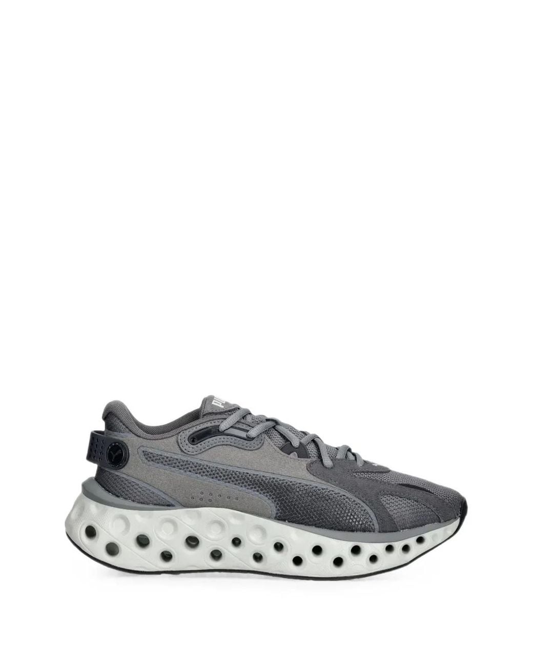 PUMA White Softride Panelled Sneakers for men