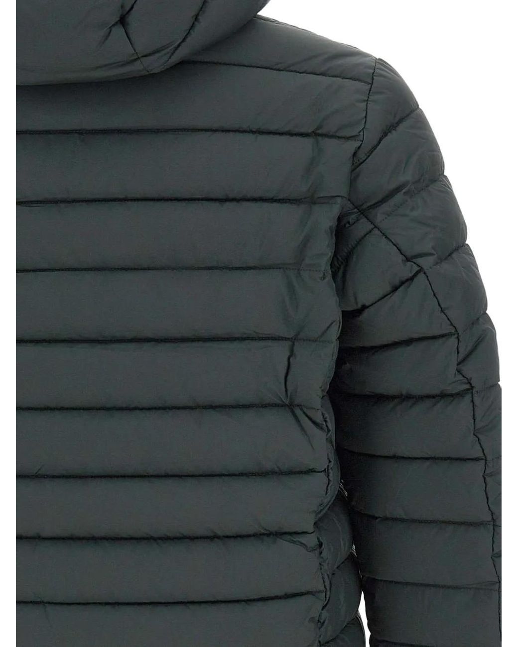Save The Duck Gray Mito Juncus Hooded Padded Jacket for men
