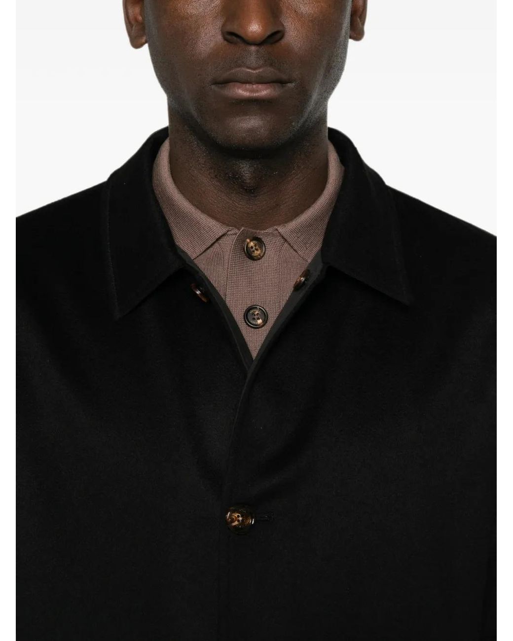 Abrigo Reversible Con Botones KIRED de hombre de color Black