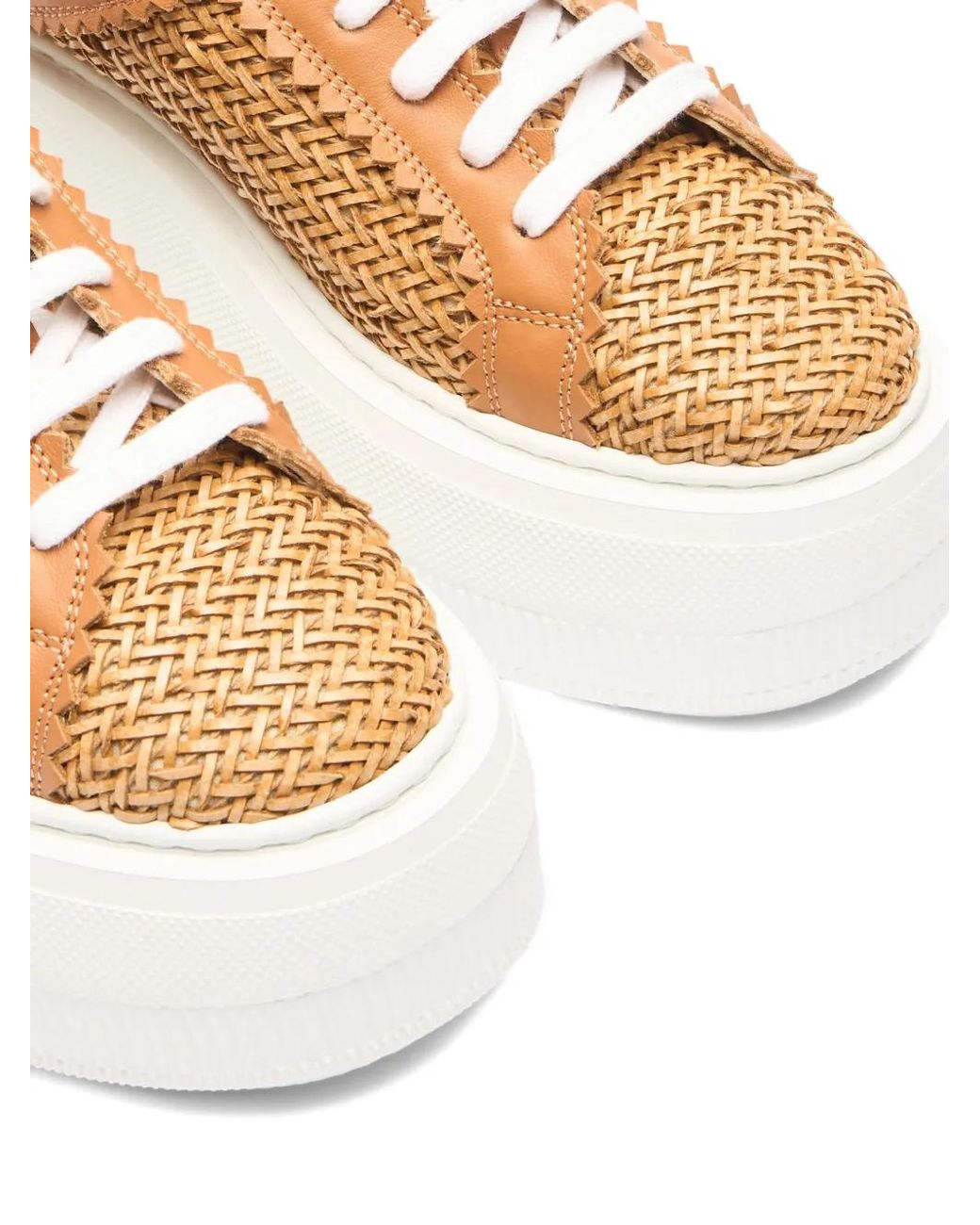 Casadei Brown Nexus Woven Slip-On Platform Sneakers