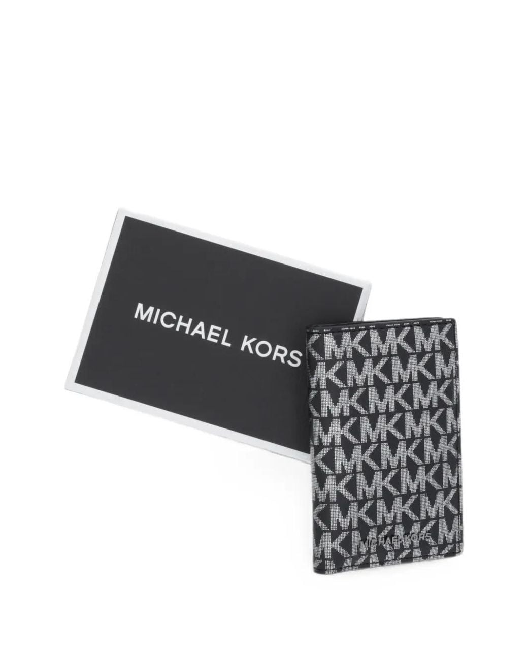 Michael Kors Black Hudson Logo-Print Cardholder for men