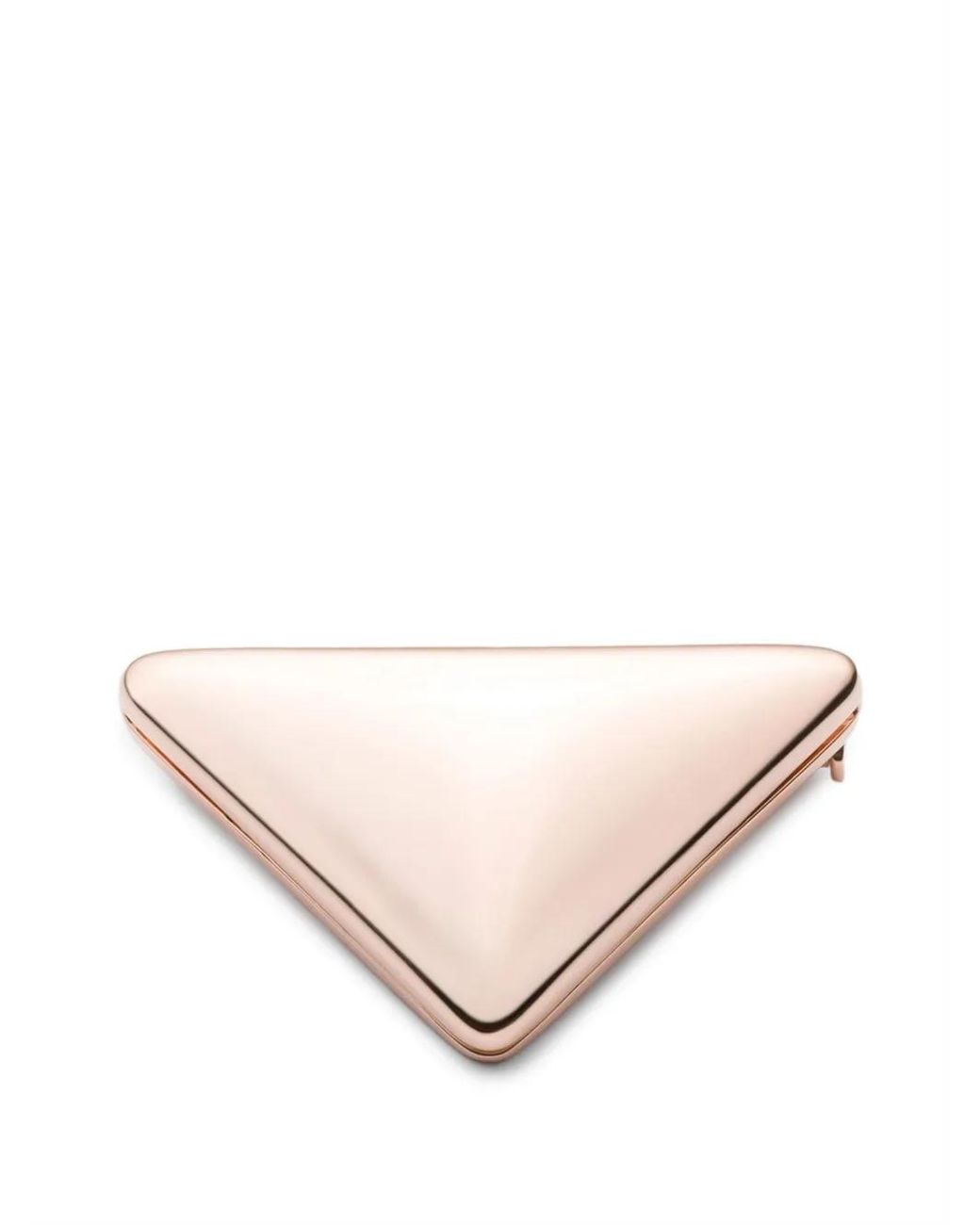 Prada Natural Eternal Small Triangle Brooch