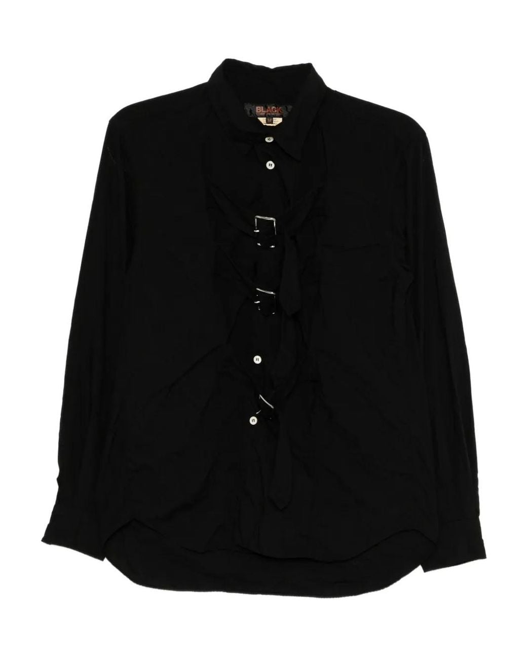 COMME DES GARÇON BLACK Black Buckled Shirt