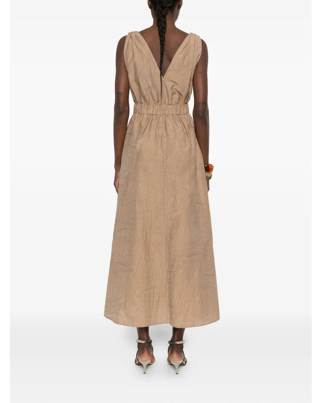 Brunello Cucinelli Natural Mini Dress
