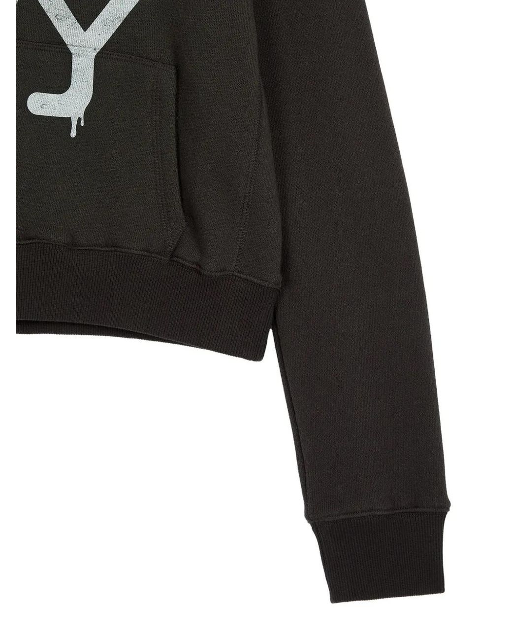 OPEN YY Black Graphic-Print Hoodie