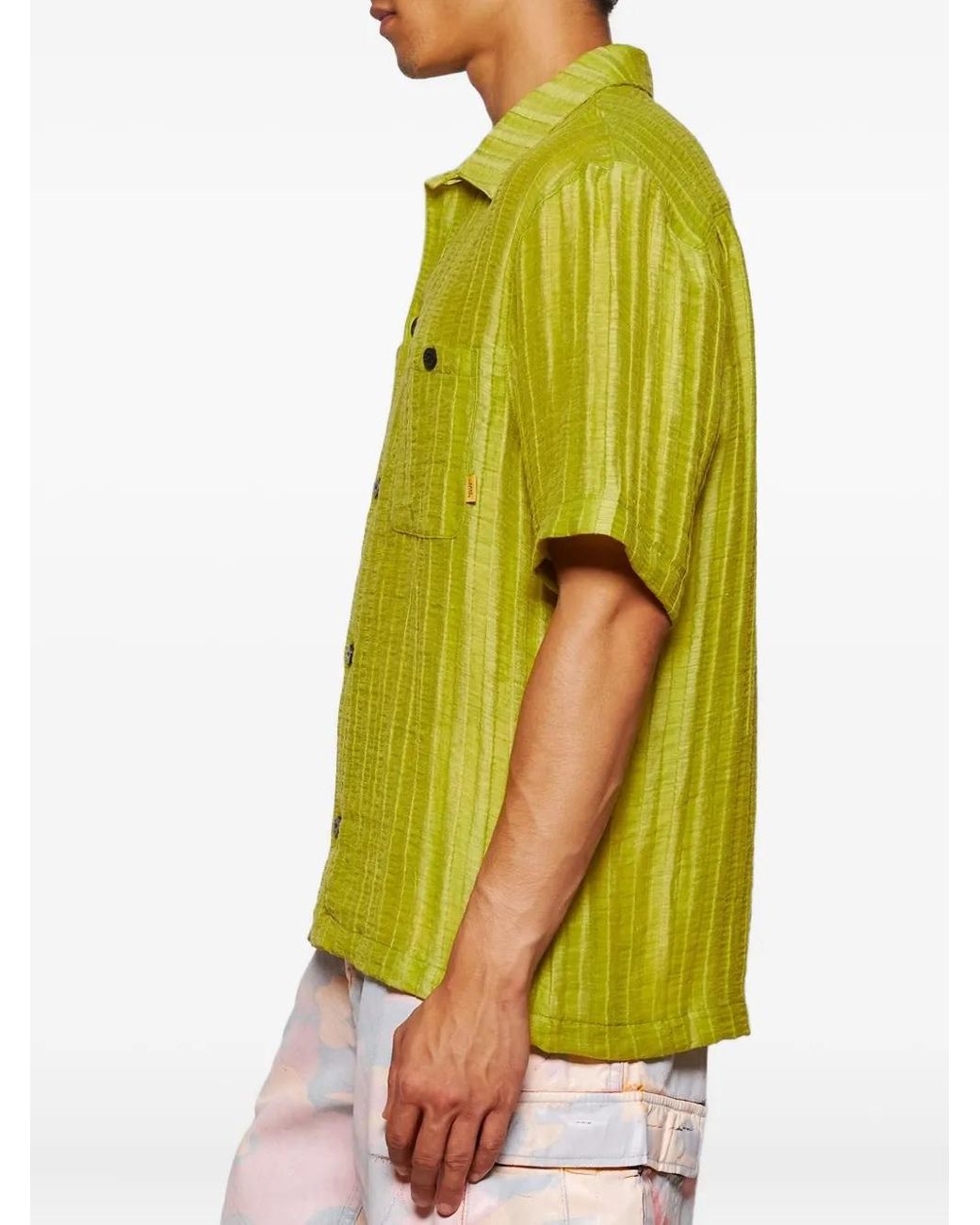GALLERY DEPT. Green Playground Striped Shirt