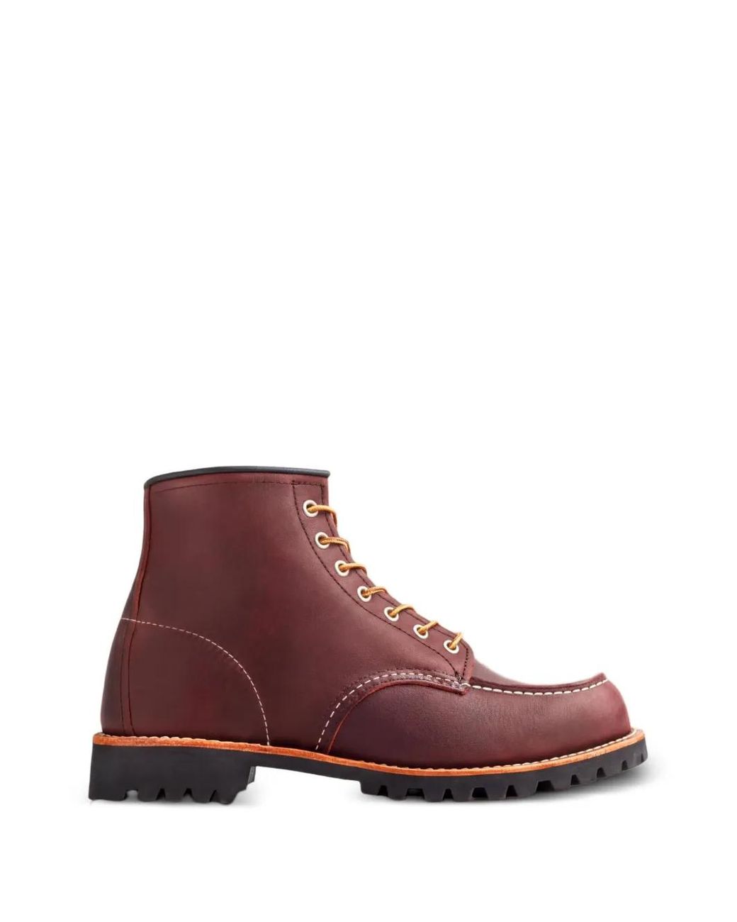 Red Wing Purple Roughneck Leather Ankle Boots for men