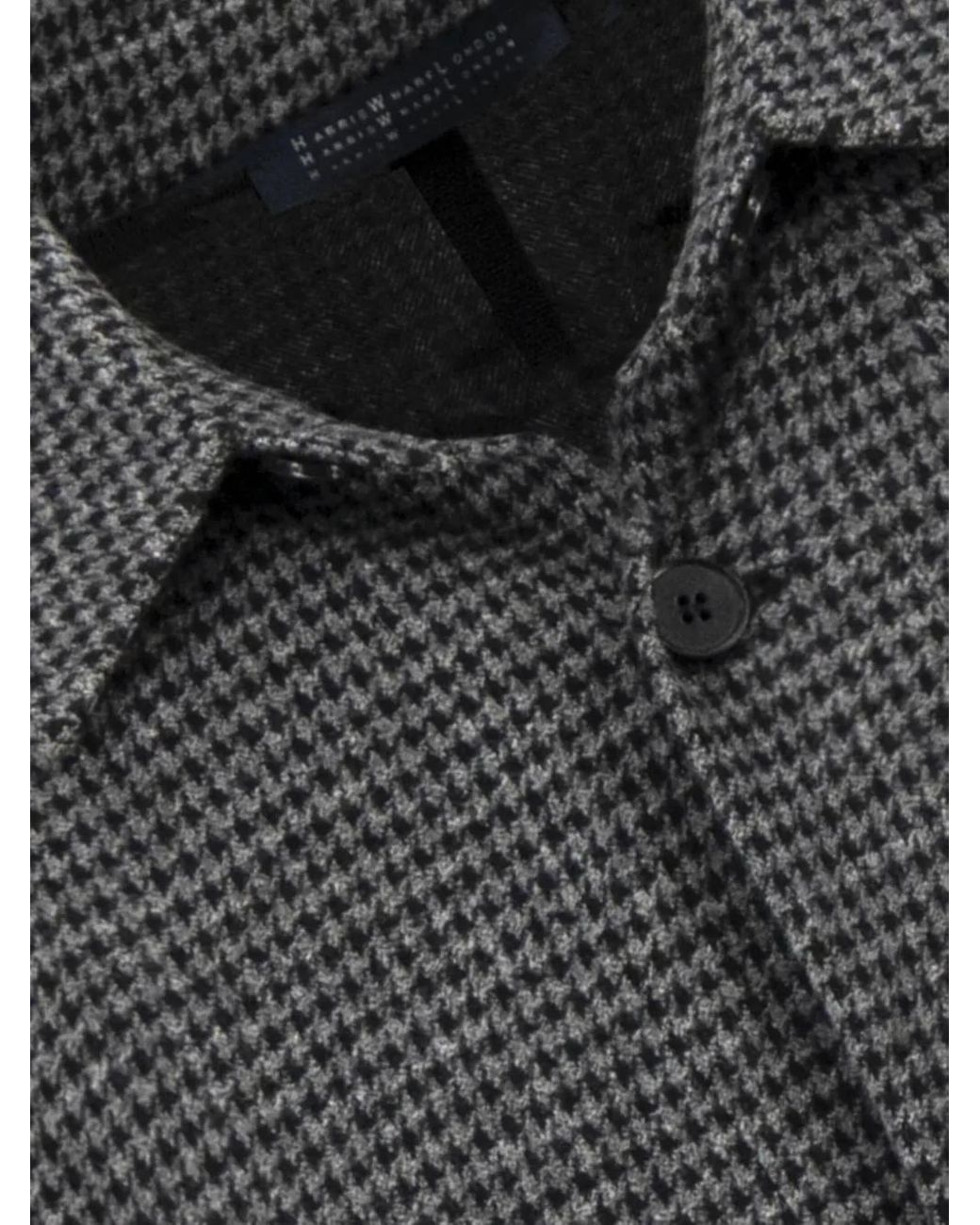 Harris Wharf London Gray Houndstooth Wool Jacket for men