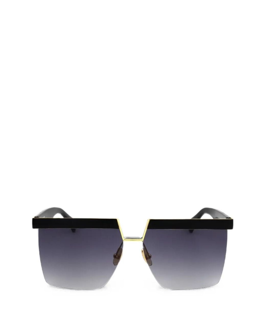 Max Mara Eyewear Blue Oversized-Frame Gradient Sunglasses