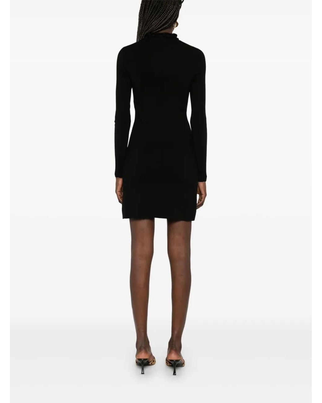 Rabanne Black Chain-Detailed Mini Dress