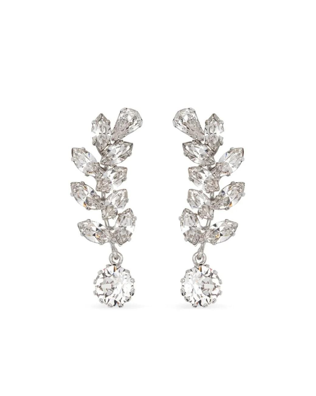 Jennifer Behr White Alessa Earrings