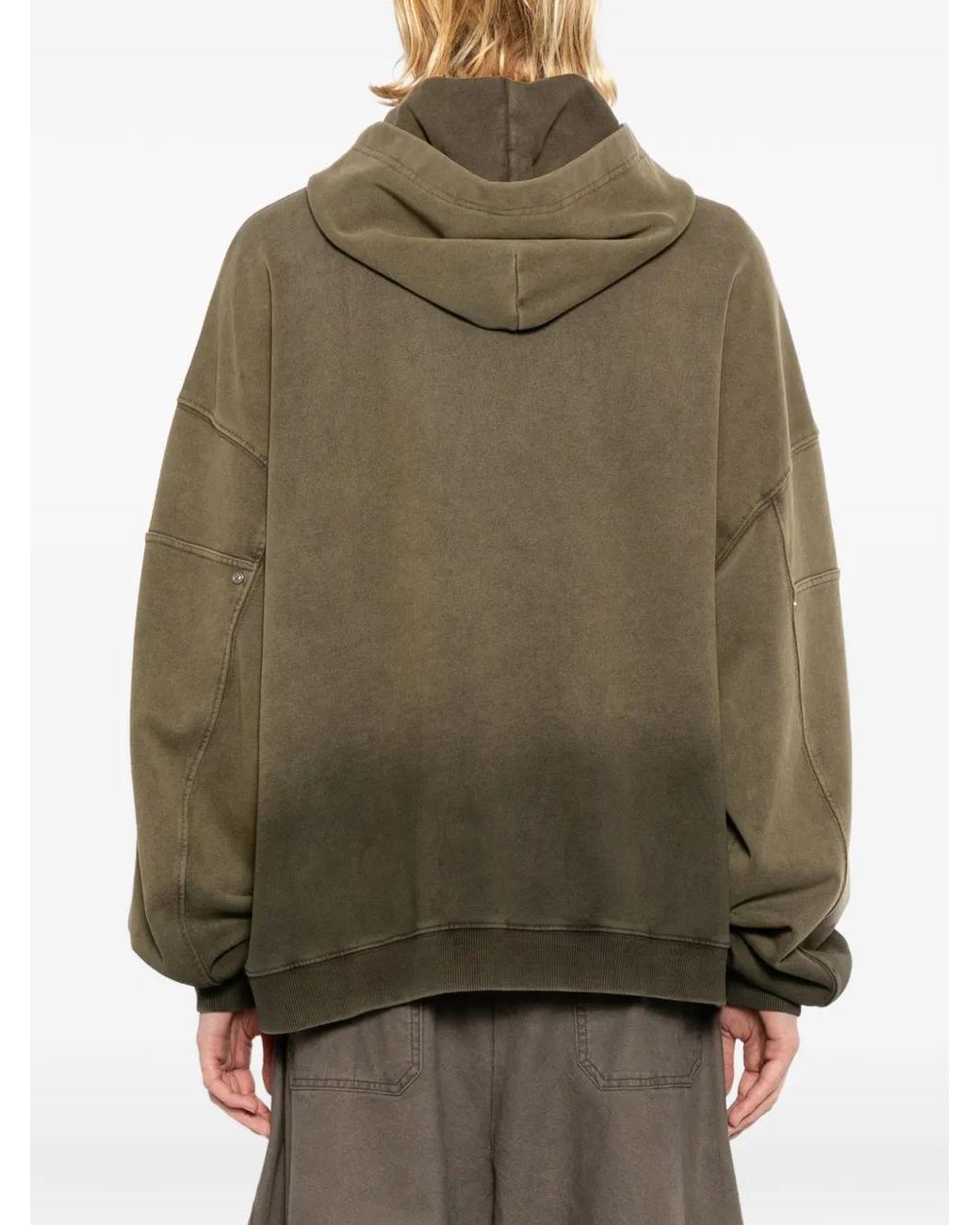 TEAM WANG design Green Reset Hoodie