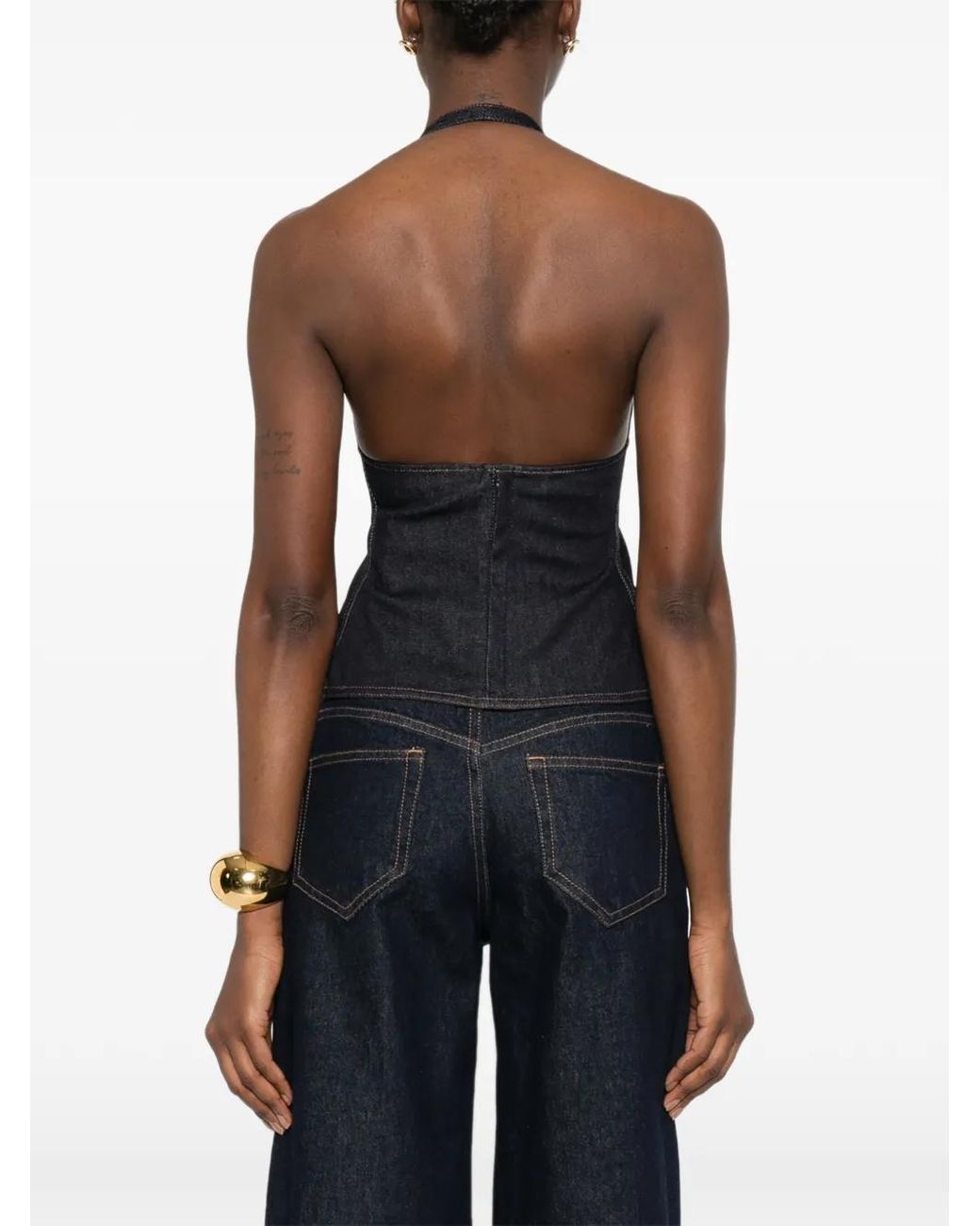 Jacquemus Black The Lavoir De Nîmes Denim Top