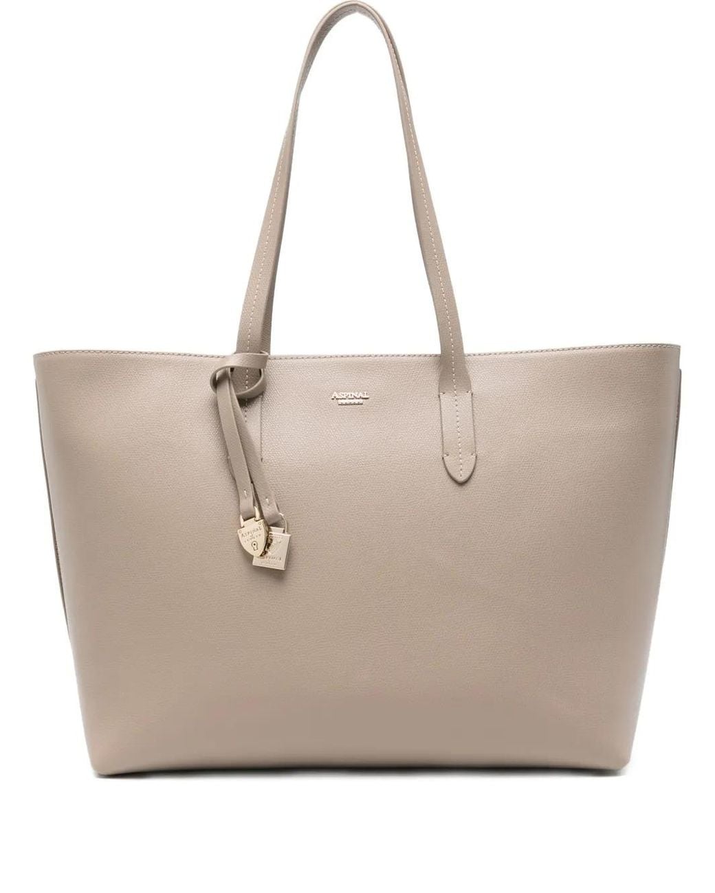 Aspinal Natural East West Tote Bag