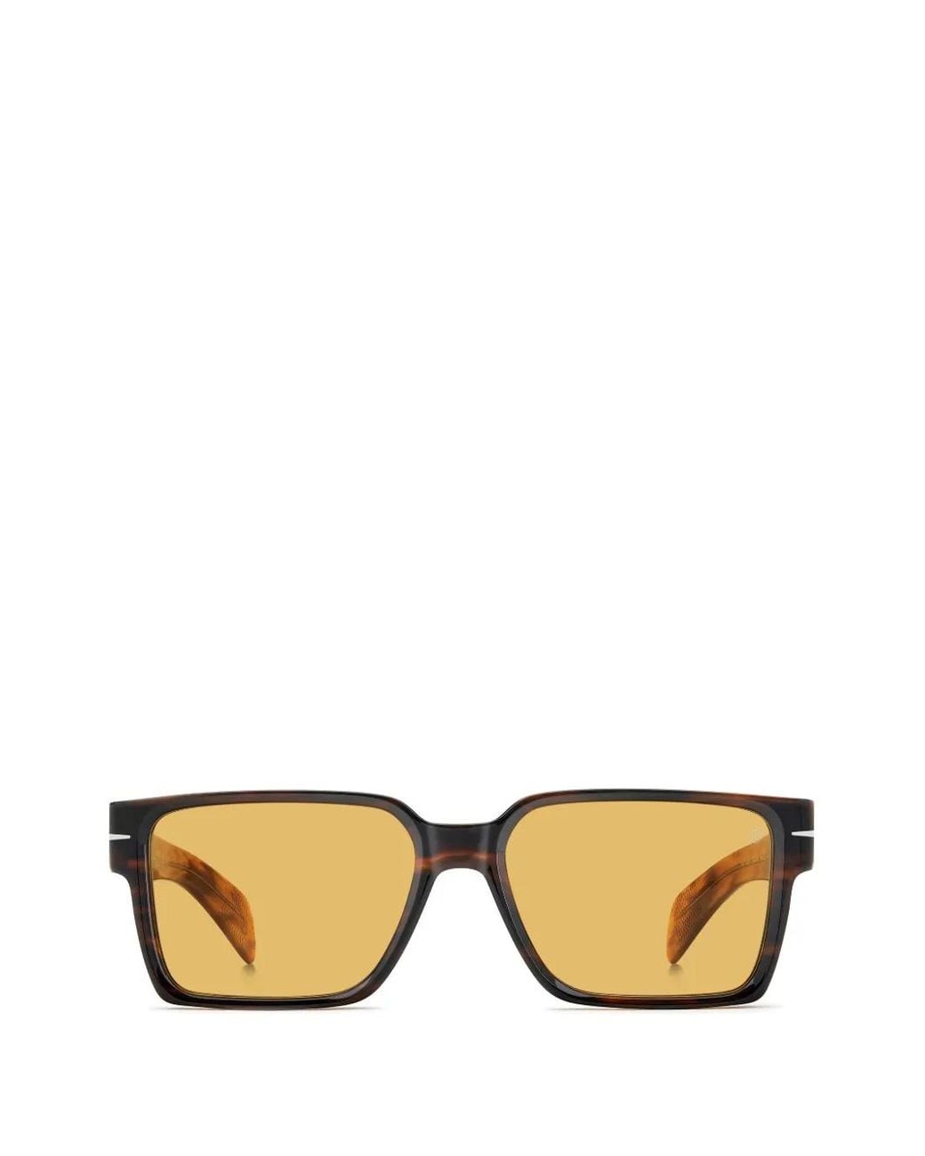 David Beckham Metallic Square-Frame Sunglasses for men