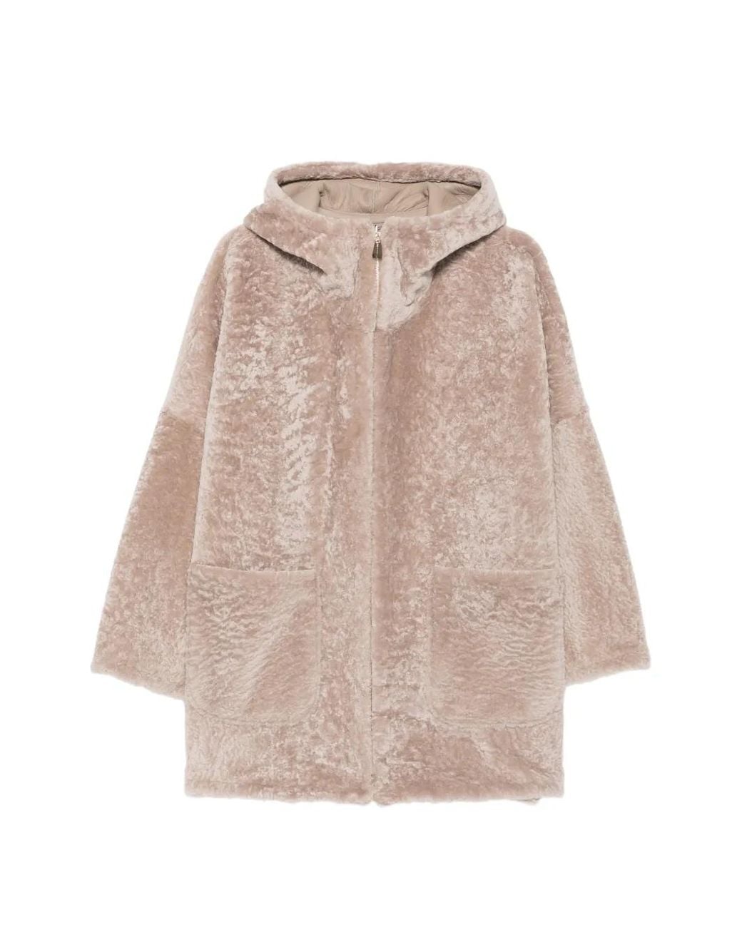 Manzoni 24 Natural Hooded Coat