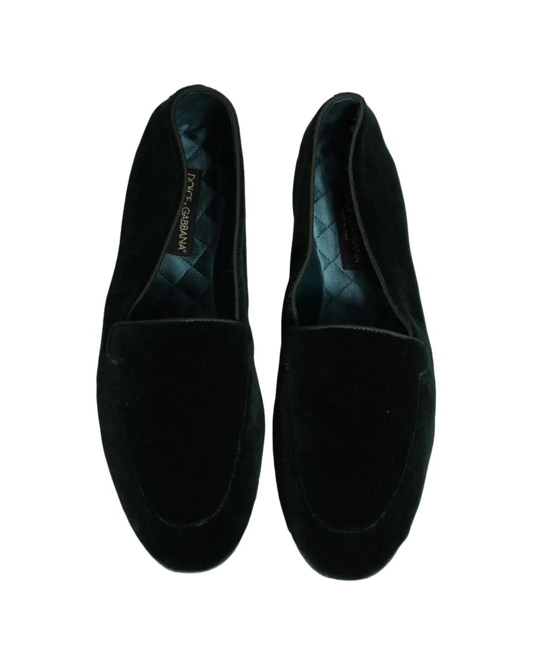 Dolce & Gabbana Black Mocassins En Velours for men