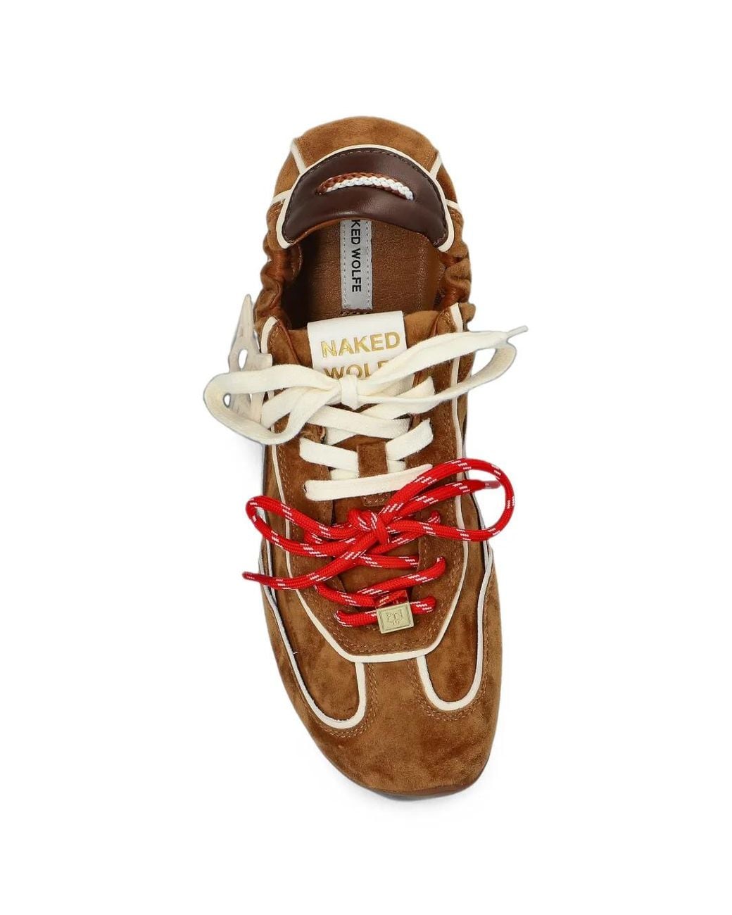 Naked Wolfe Brown Soul Low-Top Sneakers
