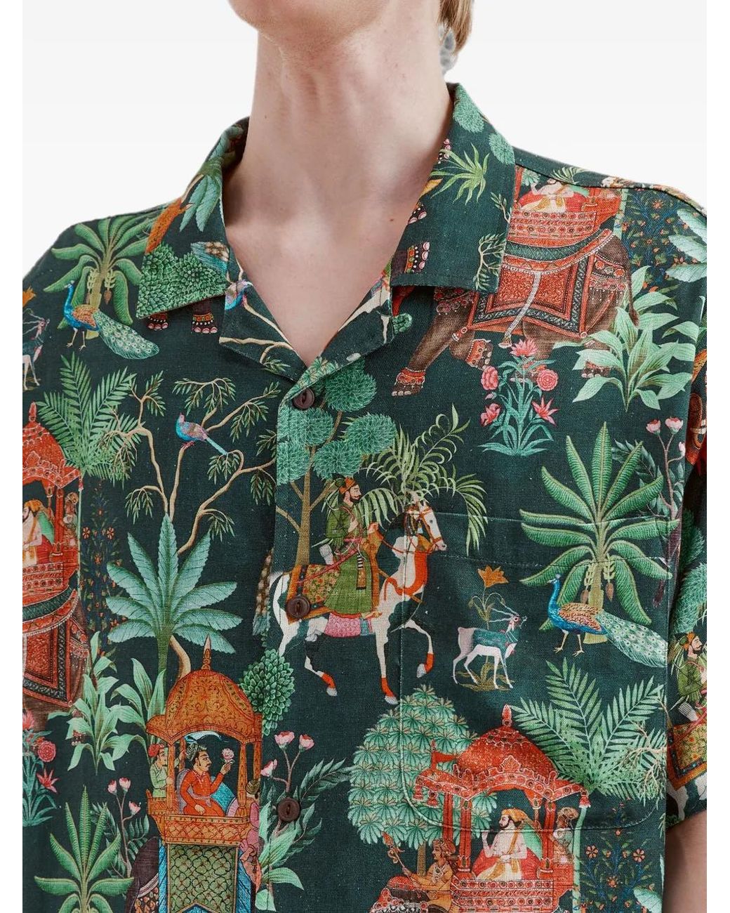 Camisa Con Estampado Gráfico AFTERMATHS de hombre de color Green