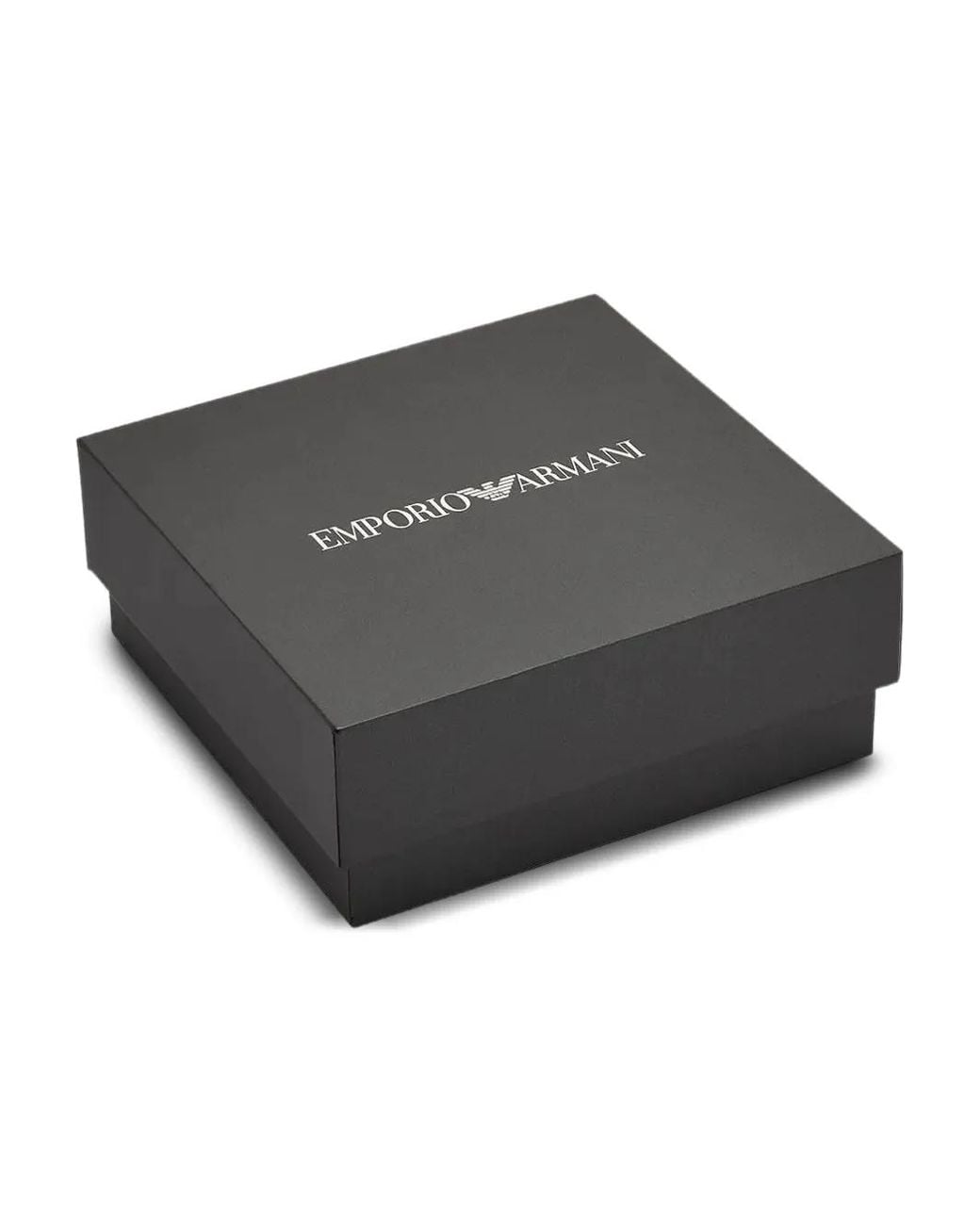 Emporio Armani White Logo-Pendant Jewellery Set