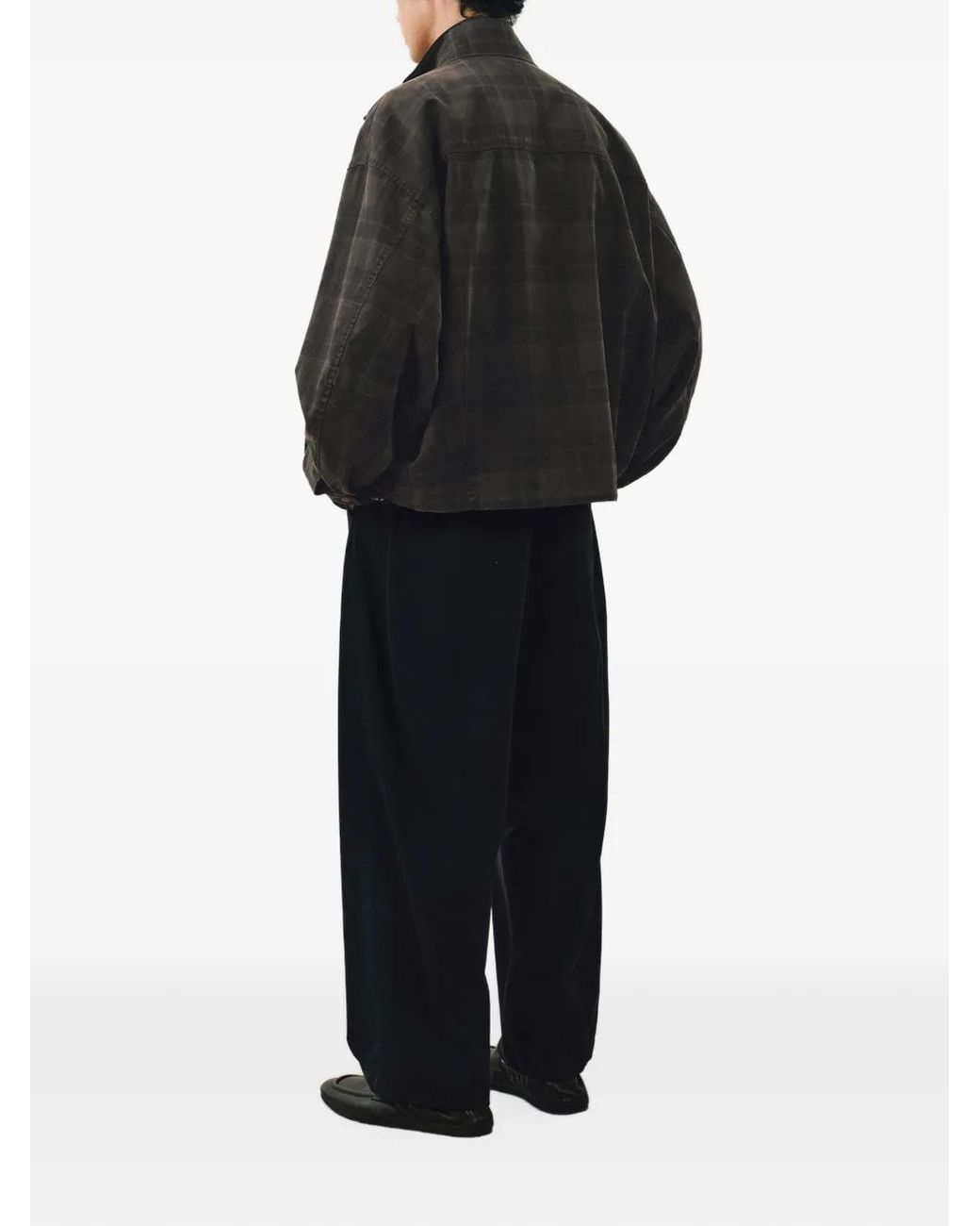 CROQUIS Black Plaid Jacket for men
