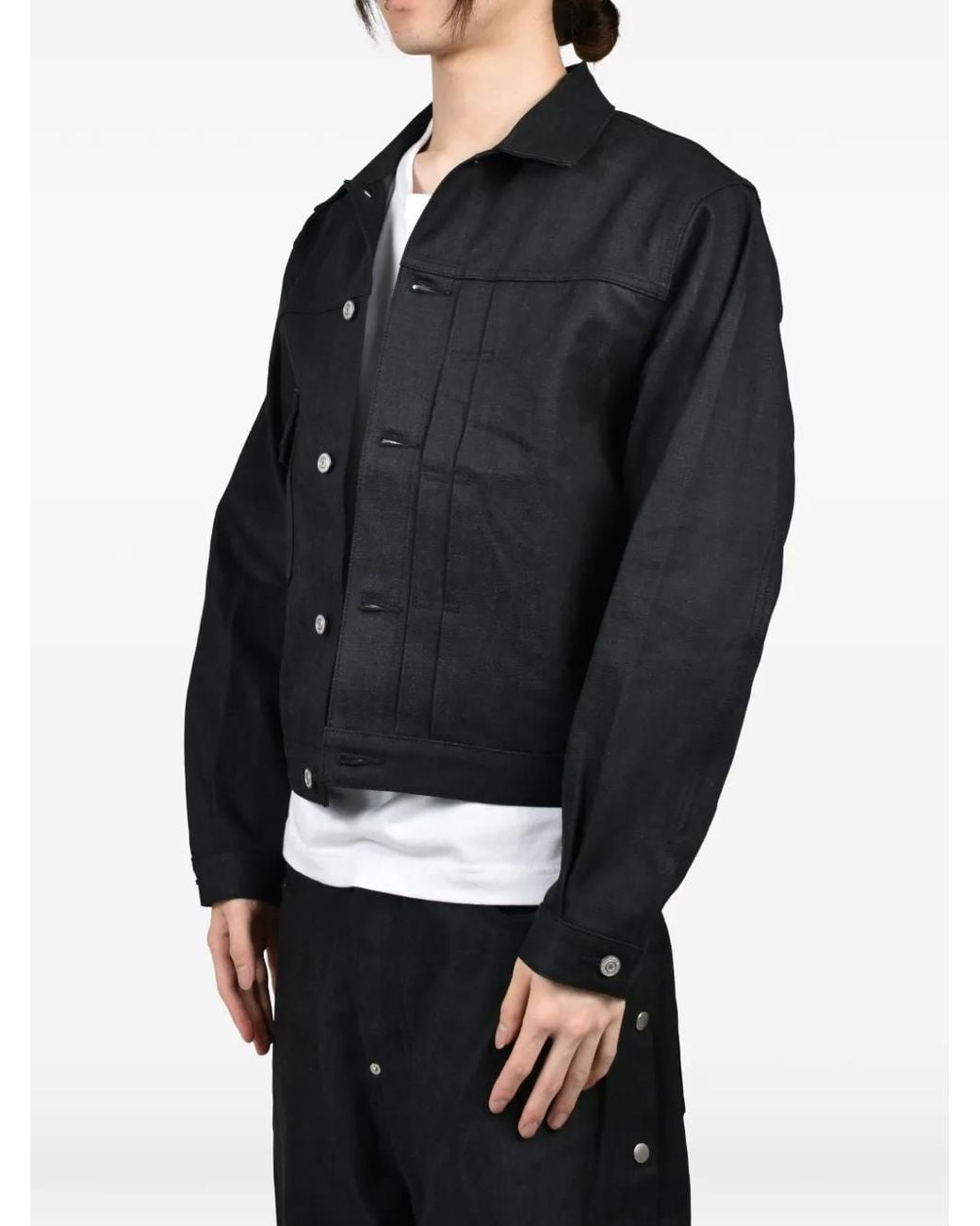 Rivet & Hide Black Type-Trucker Denim Jacket for men