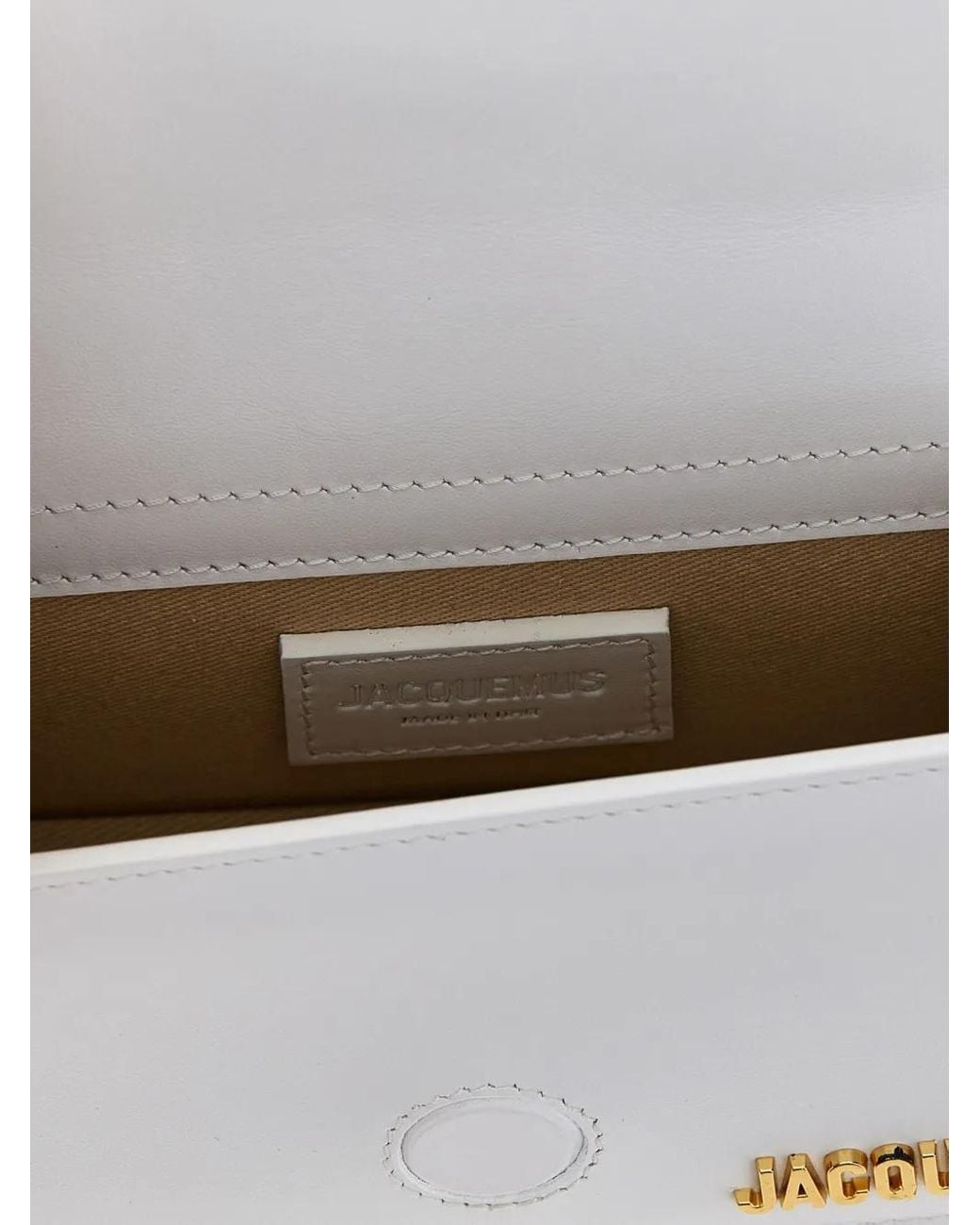 Jacquemus The Bambino レザーハンドバッグ S White