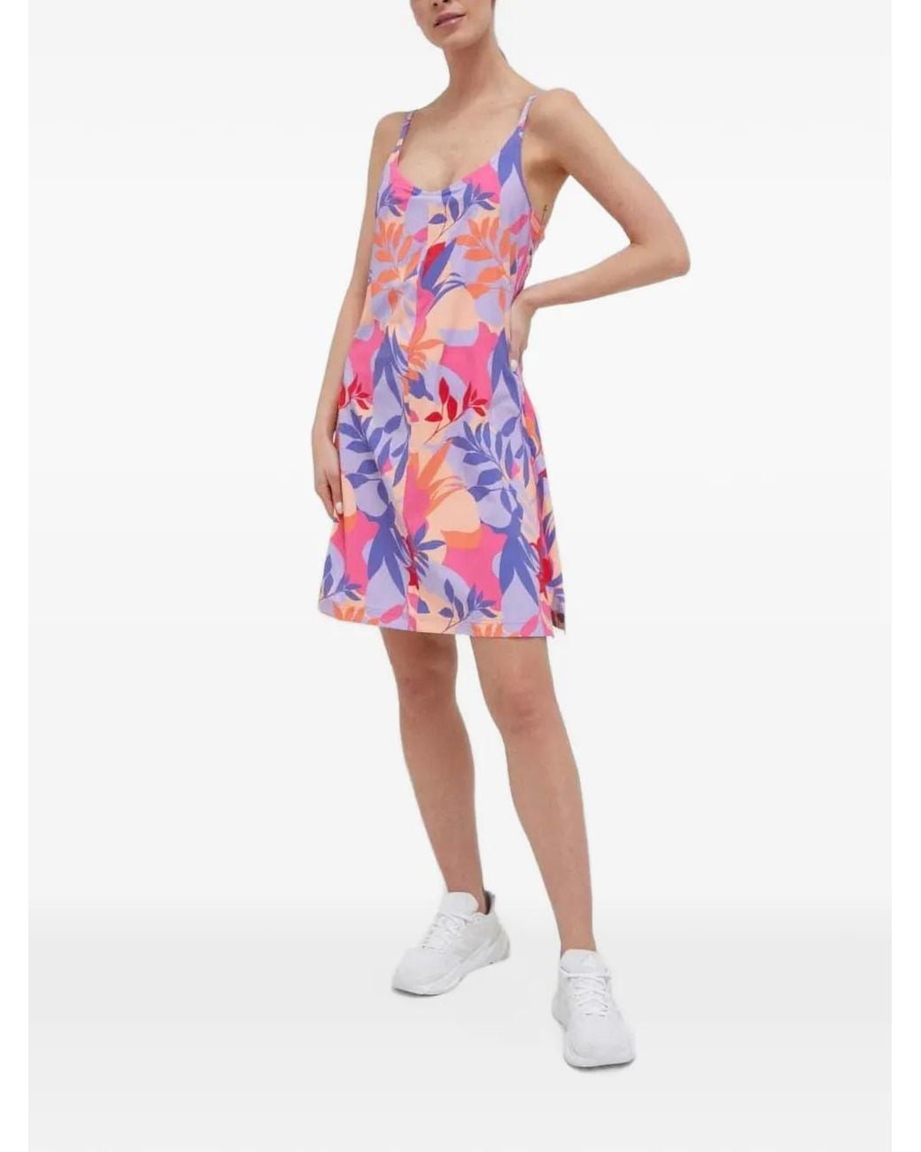 Columbia Pink Floral-Print Mini Dress